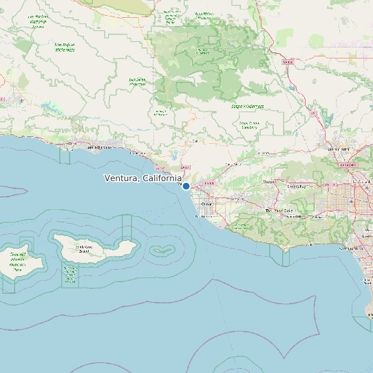 Ventura, California map