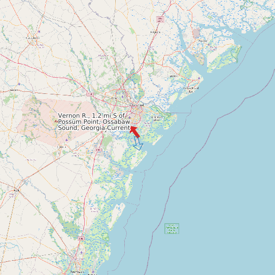 Vernon R., 1.2 mi S of Possum Point, Ossabaw Sound, Georgia Current map