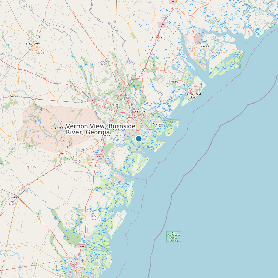 Vernon View, Burnside River, Georgia map