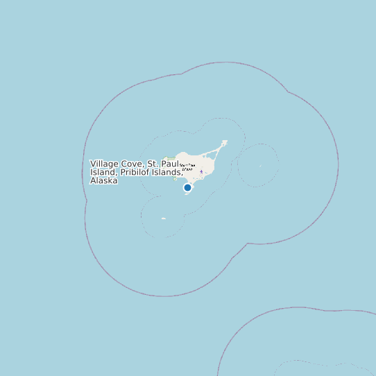 Village Cove, St. Paul Island, Pribilof Islands, Alaska map