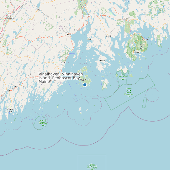 Vinalhaven, Vinalhaven Island, Penobscot Bay, Maine map