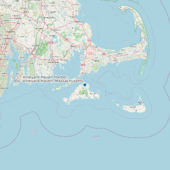 Vineyard Haven Harbor, Vineyard Haven, Massachusetts map