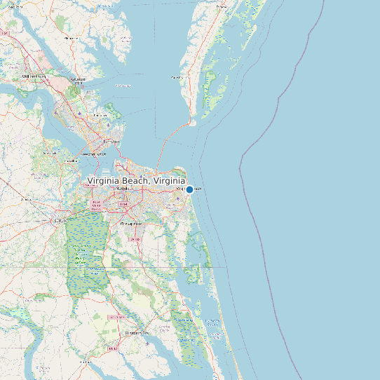 Virginia Beach, Virginia map
