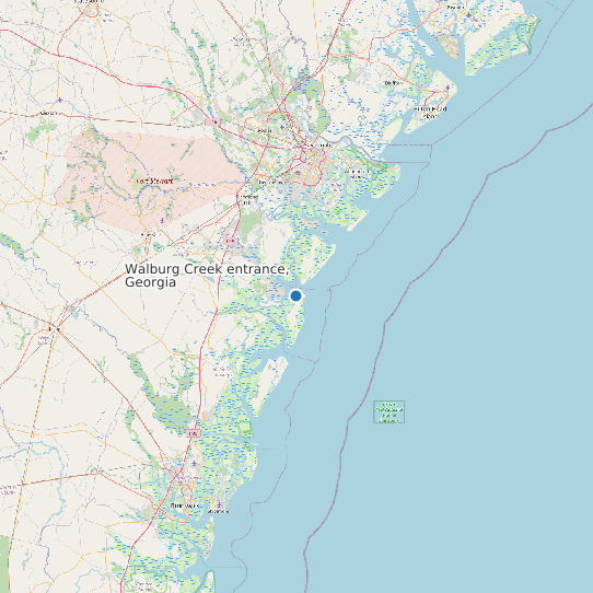 Walburg Creek entrance, Georgia map