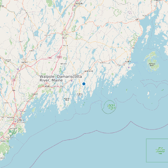 Walpole, Damariscotta River, Maine map
