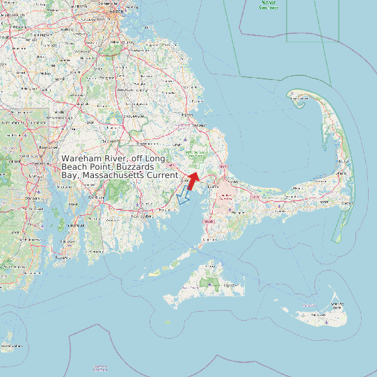 Wareham River, off Long Beach Point, Buzzards Bay, Massachusetts Current map