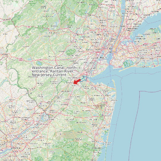 Washington Canal, north entrance, Raritan River, New Jersey Current map