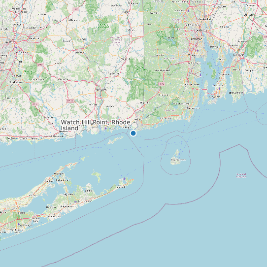 Watch Hill Point, Rhode Island map