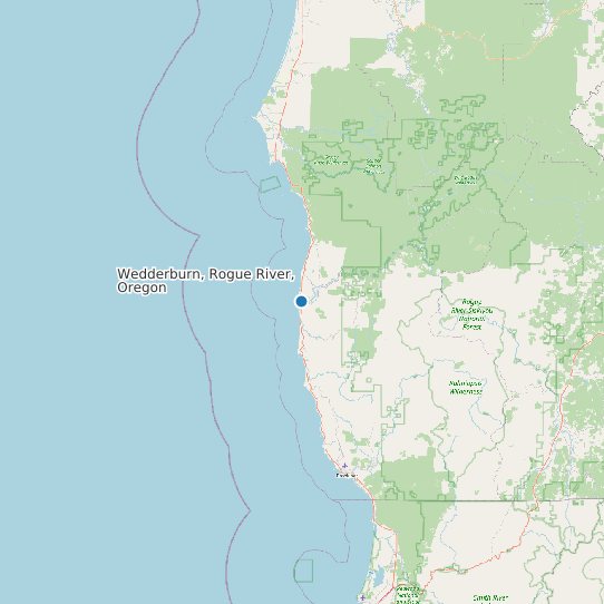 Wedderburn, Rogue River, Oregon map