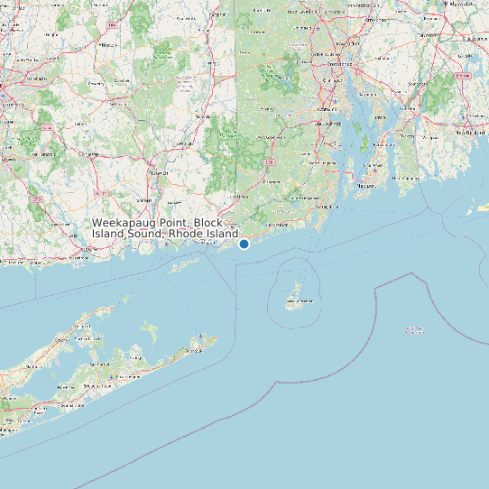 Weekapaug Point, Block Island Sound, Rhode Island map
