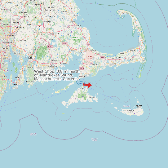 West Chop, 0.8 mi north of, Nantucket Sound, Massachusetts Current map
