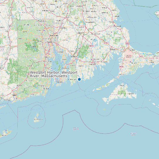 Westport Harbor, Westport River, Massachusetts map