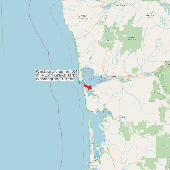 Westport, channel 0.4 mi NE of, Grays Harbor, Washington Current map