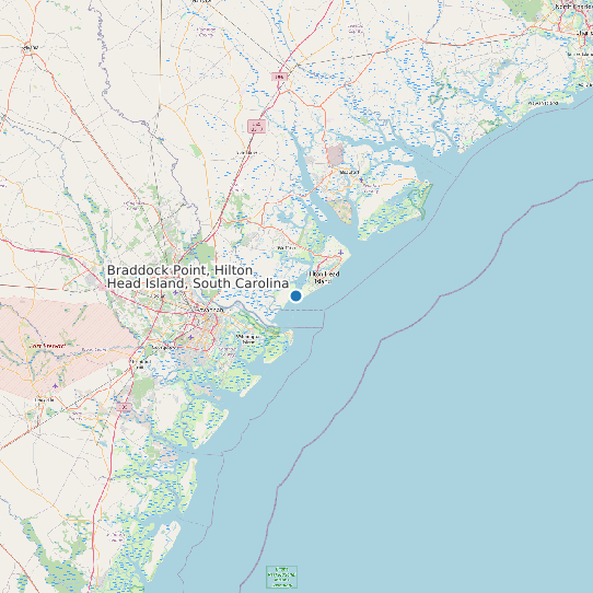 Braddock Point, Hilton Head Island, South Carolina map