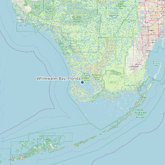 Whitewater Bay, Florida map
