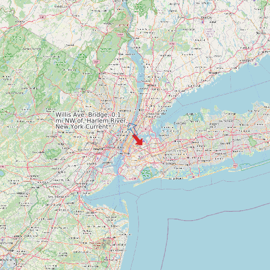 Willis Ave. Bridge, 0.1 mi NW of, Harlem River, New York Current map