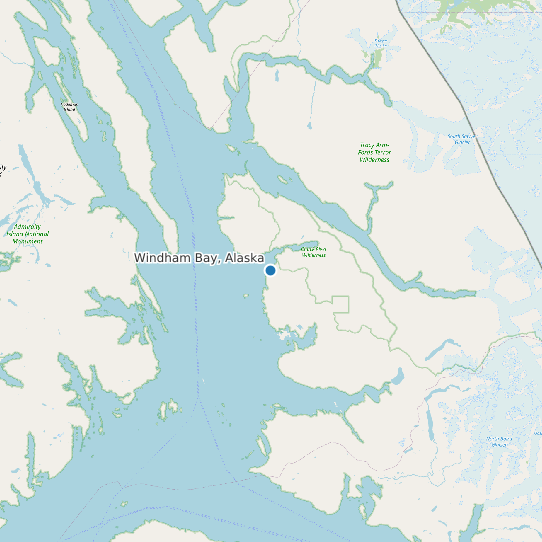 Windham Bay, Alaska map
