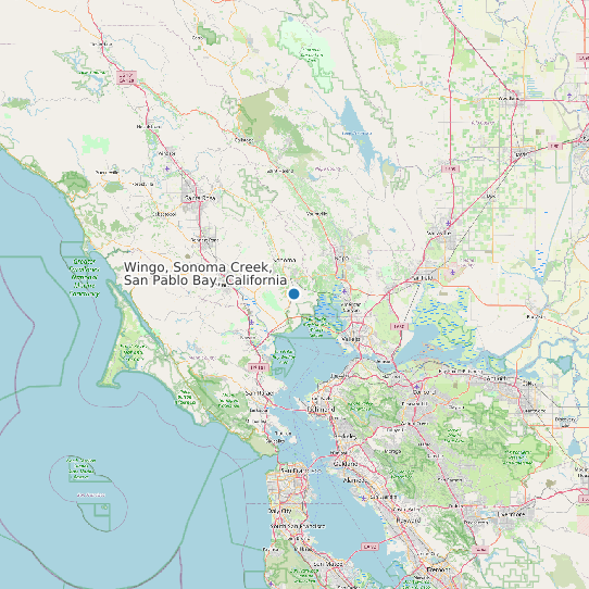 Map of Wingo, Sonoma Creek, San Pablo Bay, California Tide Prediction Station