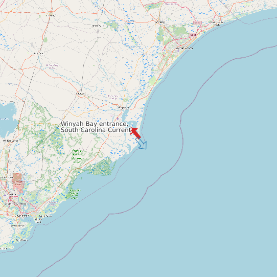 Winyah Bay entrance, South Carolina Current map