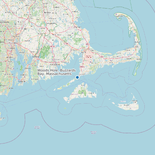 Woods Hole, Buzzards Bay, Massachusetts map