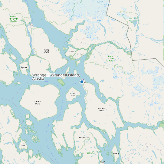 Wrangell, Wrangell Island, Alaska map