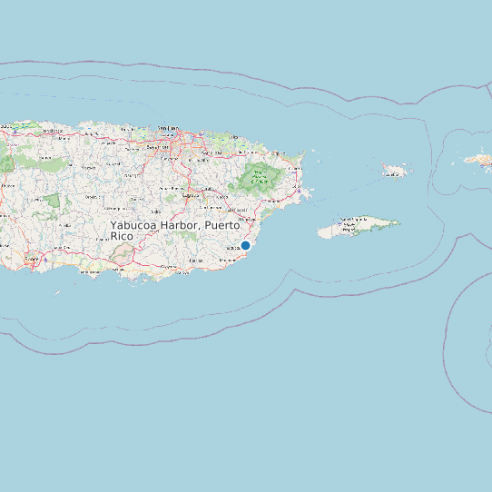 Yabucoa Harbor, Puerto Rico map