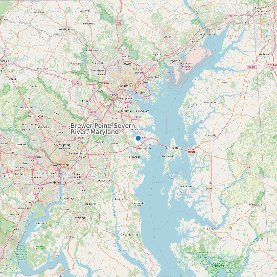 Brewer Point, Severn River, Maryland map