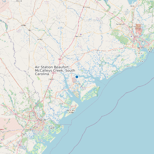 Air Station Beaufort, McCalleys Creek, South Carolina map