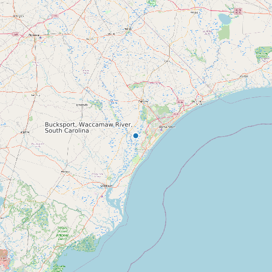 Bucksport, Waccamaw River, South Carolina map