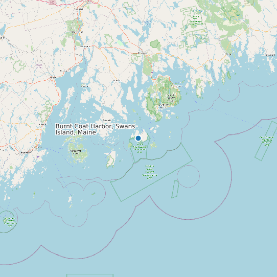 Burnt Coat Harbor, Swans Island, Maine map