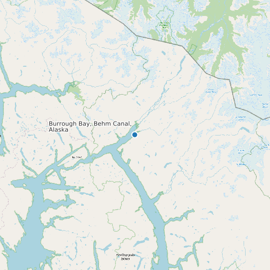 Burrough Bay, Behm Canal, Alaska map