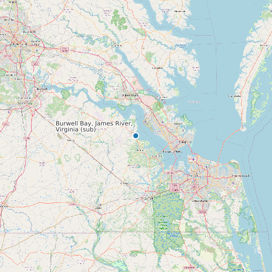 Burwell Bay, James River, Virginia (sub) map