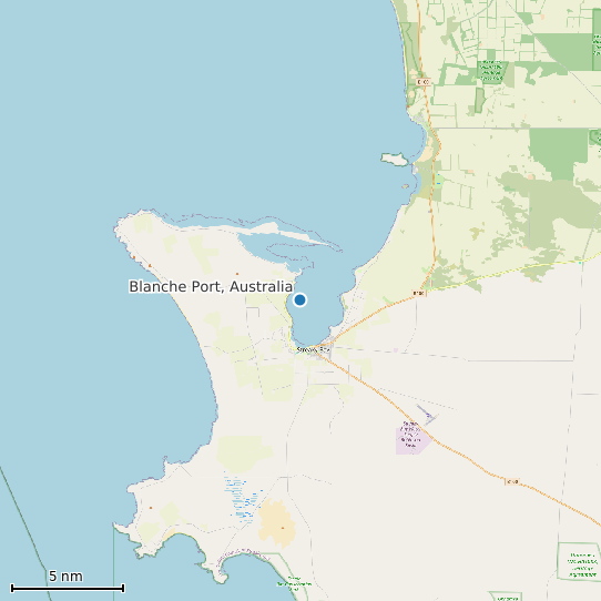 Map of Blanche Port, Australia Tide Prediction Station