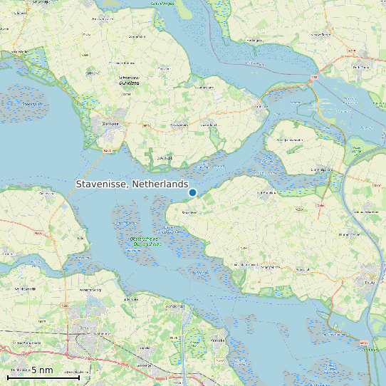 Map of Stavenisse, Netherlands Tide Prediction Station