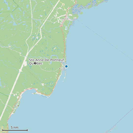 Map of Ste-Anne-De-Portneuf, Qu�bec Tide Prediction Station