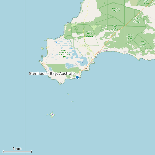 Map of Stenhouse Bay, Australia Tide Prediction Station