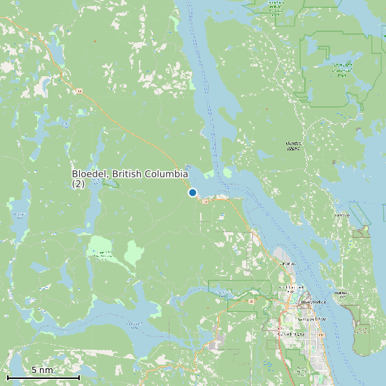 Map of Bloedel, British Columbia (2) Tide Prediction Station