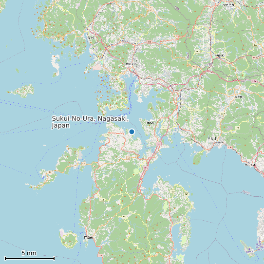 Map of Sukui-No-Ura, Nagasaki, Japan Tide Prediction Station