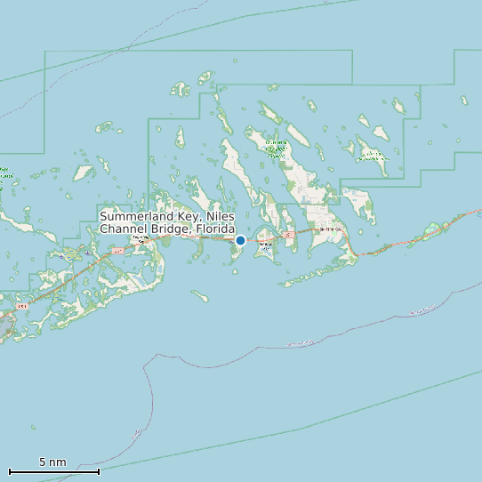 Map of Summerland Key, Niles Channel Bridge, Florida Tide Prediction Station