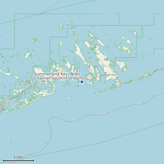 Map of Summerland Key, Niles Channel South, Florida Tide Prediction Station