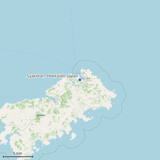 Map of Syakotan, Hokkaido, Japan Tide Prediction Station