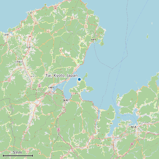 Map of Tai, Kyoto, Japan Tide Prediction Station