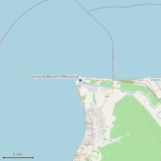 Map of Tanjong Baram, Malaysia Tide Prediction Station