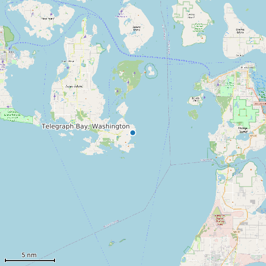Map of Telegraph Bay, Washington Tide Prediction Station