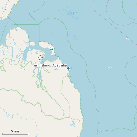 Map of Tern Island, Australia Tide Prediction Station