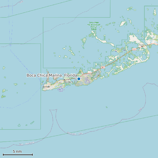 Map of Boca Chica Marina, Florida Tide Prediction Station