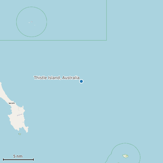 Map of Thistle Island, Australia Tide Prediction Station