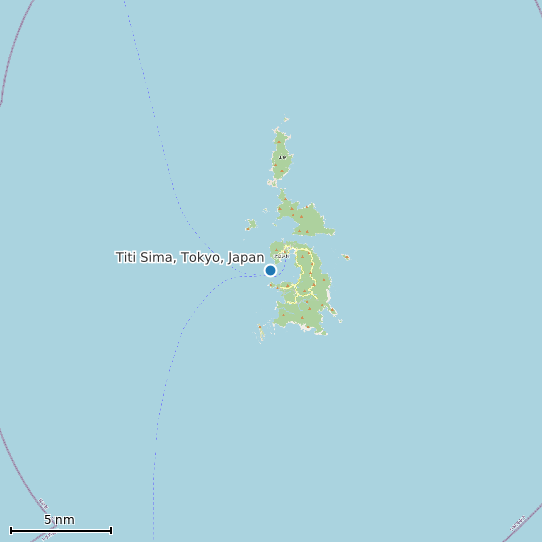 Map of Titi Sima, Tokyo, Japan Tide Prediction Station
