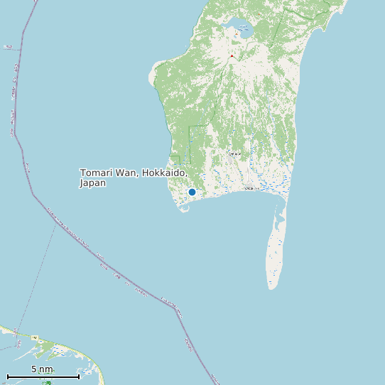 Map of Tomari Wan, Hokkaido, Japan Tide Prediction Station