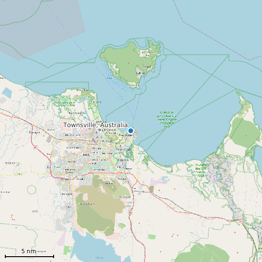 Map of Townsville, Australia Tide Prediction Station